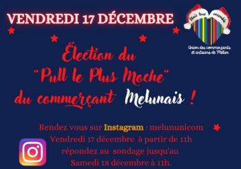 Election du « Pull le plus moche » du commerçant Melunais !